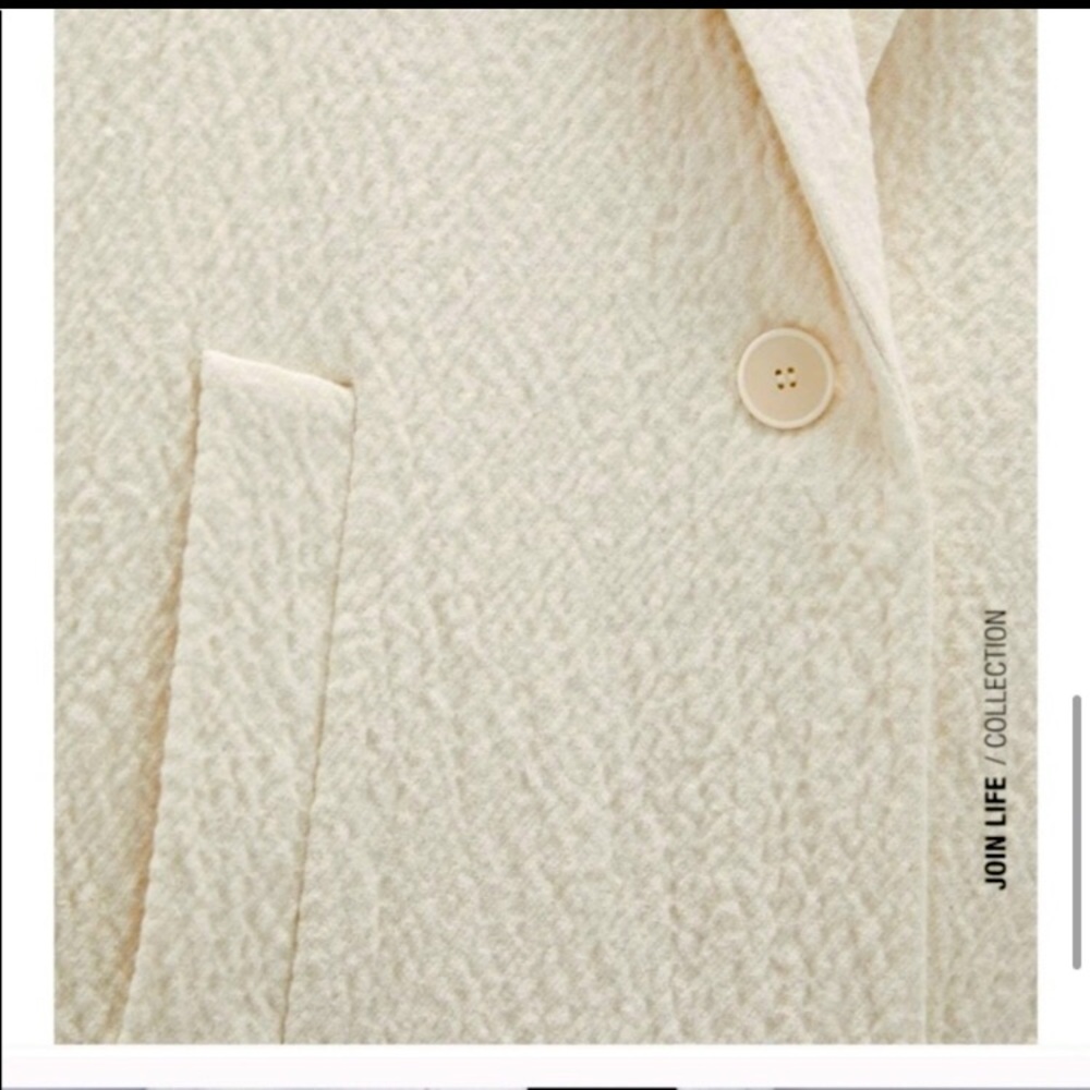 NWT textured Wool blend coat
